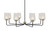 Toltec Lighting - 6208-MBNAB-4253 - Eight Light Chandelier - Sandia - Matte Black & New Age Brass