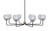 Toltec Lighting - 6208-MBNAB-5110 - Eight Light Chandelier - Sandia - Matte Black & New Age Brass