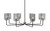 Toltec Lighting - 6208-MBNAB-542 - Eight Light Chandelier - Sandia - Matte Black & New Age Brass