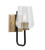 Toltec Lighting - 6221-MBNAB-210 - One Light Wall Sconce - Sandia - Matte Black & New Age Brass
