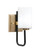 Toltec Lighting - 6221-MBNAB-310 - One Light Wall Sconce - Sandia - Matte Black & New Age Brass