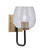 Toltec Lighting - 6221-MBNAB-4812 - One Light Wall Sconce - Sandia - Matte Black & New Age Brass