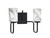 Toltec Lighting - 6222-MB-3009 - Two Light Bath Bar - Sandia - Matte Black