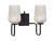 Toltec Lighting - 6222-MB-4253 - Two Light Bath Bar - Sandia - Matte Black