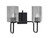 Toltec Lighting - 6222-MB-542 - Two Light Bath Bar - Sandia - Matte Black