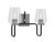 Toltec Lighting - 6222-MBGP-210 - Two Light Bath Bar - Sandia - Matte Black & Graphite