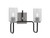 Toltec Lighting - 6222-MBGP-3002 - Two Light Bath Bar - Sandia - Matte Black & Graphite