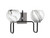 Toltec Lighting - 6222-MBGP-4109 - Two Light Bath Bar - Sandia - Matte Black & Graphite