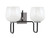 Toltec Lighting - 6222-MBGP-4811 - Two Light Bath Bar - Sandia - Matte Black & Graphite