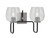 Toltec Lighting - 6222-MBGP-4812 - Two Light Bath Bar - Sandia - Matte Black & Graphite
