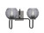 Toltec Lighting - 6222-MBGP-5112 - Two Light Bath Bar - Sandia - Matte Black & Graphite