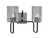 Toltec Lighting - 6222-MBGP-542 - Two Light Bath Bar - Sandia - Matte Black & Graphite
