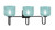 Toltec Lighting - 6223-MB-4615 - Three Light Bath Bar - Sandia - Matte Black