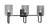 Toltec Lighting - 6223-MB-542 - Three Light Bath Bar - Sandia - Matte Black