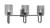 Toltec Lighting - 6223-MBGP-542 - Three Light Bath Bar - Sandia - Matte Black & Graphite