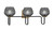 Toltec Lighting - 6223-MBNAB-4622 - Three Light Bath Bar - Sandia - Matte Black & New Age Brass