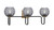 Toltec Lighting - 6223-MBNAB-5112 - Three Light Bath Bar - Sandia - Matte Black & New Age Brass