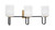 Toltec Lighting - 6223-MBNAB-541 - Three Light Bath Bar - Sandia - Matte Black & New Age Brass
