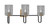 Toltec Lighting - 6223-MBNAB-542 - Three Light Bath Bar - Sandia - Matte Black & New Age Brass