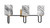 Toltec Lighting - 6223-MBNAB-549 - Three Light Bath Bar - Sandia - Matte Black & New Age Brass