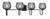 Toltec Lighting - 6224-MB-4602 - Four Light Bath Bar - Sandia - Matte Black