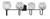 Toltec Lighting - 6224-MB-4819 - Four Light Bath Bar - Sandia - Matte Black