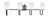 Toltec Lighting - 6224-MBGP-310 - Four Light Bath Bar - Sandia - Matte Black & Graphite