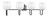 Toltec Lighting - 6224-MBGP-4811 - Four Light Bath Bar - Sandia - Matte Black & Graphite