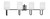 Toltec Lighting - 6224-MBGP-541 - Four Light Bath Bar - Sandia - Matte Black & Graphite