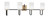 Toltec Lighting - 6224-MBNAB-310 - Four Light Bath Bar - Sandia - Matte Black & New Age Brass