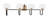 Toltec Lighting - 6224-MBNAB-4100 - Four Light Bath Bar - Sandia - Matte Black & New Age Brass