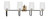Toltec Lighting - 6224-MBNAB-4250 - Four Light Bath Bar - Sandia - Matte Black & New Age Brass