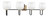 Toltec Lighting - 6224-MBNAB-4811 - Four Light Bath Bar - Sandia - Matte Black & New Age Brass