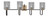 Toltec Lighting - 6224-MBNAB-542 - Four Light Bath Bar - Sandia - Matte Black & New Age Brass