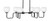 Toltec Lighting - 6236-MB-4101 - Six Light Bar - Sandia - Matte Black