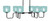 Toltec Lighting - 6236-MB-4615 - Six Light Bar - Sandia - Matte Black