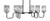 Toltec Lighting - 6236-MB-549 - Six Light Bar - Sandia - Matte Black