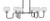 Toltec Lighting - 6236-MBGP-4102 - Six Light Bar - Sandia - Matte Black & Graphite