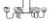 Toltec Lighting - 6236-MBGP-4109 - Six Light Bar - Sandia - Matte Black & Graphite