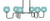 Toltec Lighting - 6236-MBGP-4625 - Six Light Bar - Sandia - Matte Black & Graphite