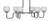 Toltec Lighting - 6236-MBGP-5110 - Six Light Bar - Sandia - Matte Black & Graphite