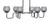 Toltec Lighting - 6236-MBGP-5112 - Six Light Bar - Sandia - Matte Black & Graphite