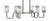 Toltec Lighting - 6236-MBNAB-3009 - Six Light Bar - Sandia - Matte Black & New Age Brass
