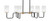 Toltec Lighting - 6236-MBNAB-310 - Six Light Bar - Sandia - Matte Black & New Age Brass