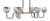 Toltec Lighting - 6236-MBNAB-4109 - Six Light Bar - Sandia - Matte Black & New Age Brass