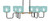 Toltec Lighting - 6236-MBNAB-4615 - Six Light Bar - Sandia - Matte Black & New Age Brass