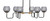 Toltec Lighting - 6236-MBNAB-5112 - Six Light Bar - Sandia - Matte Black & New Age Brass