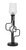 Toltec Lighting - 62-MB-4250 - One Light Accent Lamp - Sandia - Matte Black