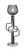 Toltec Lighting - 62-MBGP-4602 - One Light Accent Lamp - Sandia - Matte Black & Graphite
