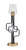 Toltec Lighting - 62-MBNAB-210 - One Light Accent Lamp - Sandia - Matte Black & New Age Brass